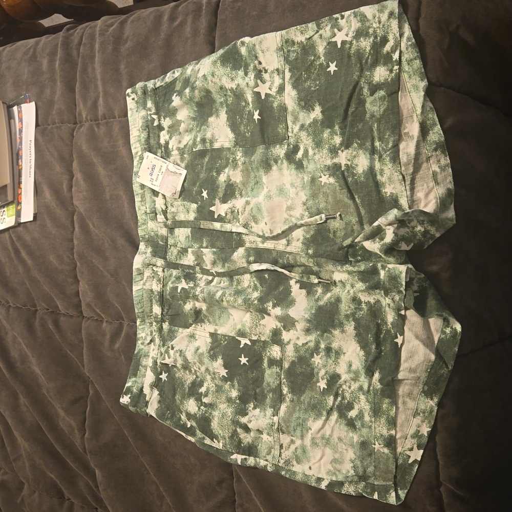 Style and Co. Shorts with elastic waistband and drawstring. NWT